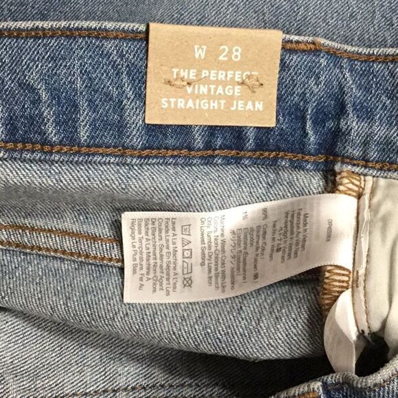 NEW Madewell Perfect Vintage Straight Jean in Hoye‎ Wash, 28, NC331 - Picture 10 of 13